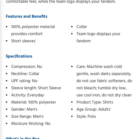 NWT!!  Antigua men’s Texas Rangers polo shirt, size small - Picture 3 of 12